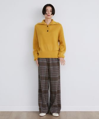 ハイネックボタンニット（7134170062） | INED (Women