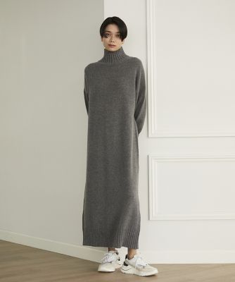 ミドルゲージニットワンピース（7134172051） | INED (Women
