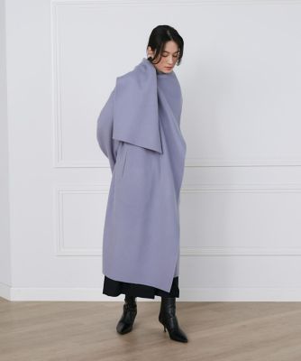 ストール風ラップリバーコート《la veille by