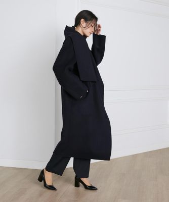 ストール風ラップリバーコート《la veille by