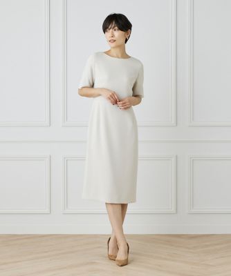 大きいサイズ》ダブルストレッチワンピース