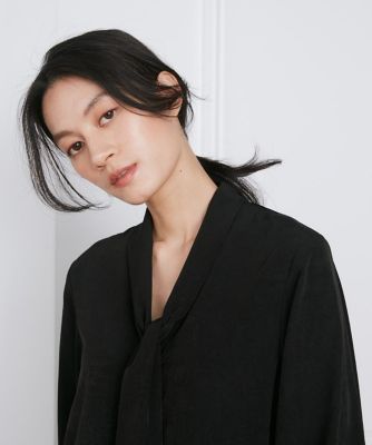 リボンタイバックプリーツドレス《ｌａ　ｖｅｉｌｌｅ　ｂｙ　ＳＵＰＥＲＩＯＲ　ＣＬＯＳＥＴ》（７１４０１２１９０３）