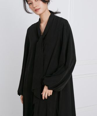 リボンタイバックプリーツドレス《ｌａ　ｖｅｉｌｌｅ　ｂｙ　ＳＵＰＥＲＩＯＲ　ＣＬＯＳＥＴ》（７１４０１２１９０３）