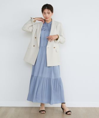 定番ダブルブレストジャケット（7140141002） | INED (Women