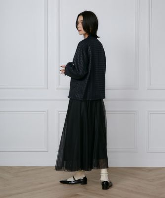 ロービングツイードノーカラージャケット《PONTETORTO  