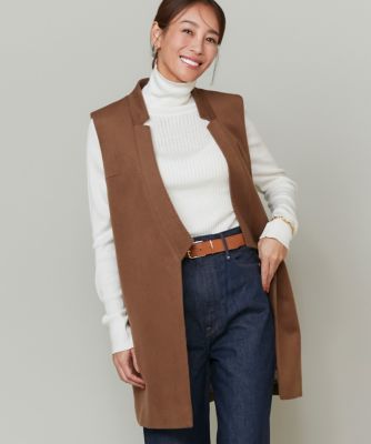 INED L (Women/大きいサイズ)/イネドＬ 《大きいサイズ》カシミヤジレ《大草直子コラボ》《COLOMBO》(7140141824)