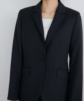 《大きいサイズ》モヘアウールテーラードジャケット（７１４０１４１８２６）