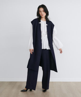 刻み襟ジレ《la veille by SUPERIOR CLOSET