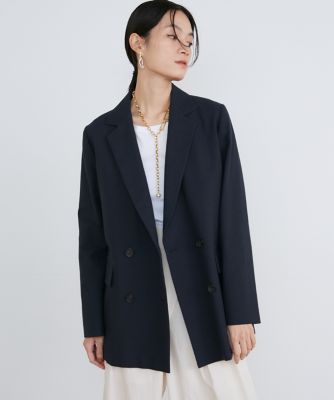 ブッチャー織ダブルブレストジャケット《la veille by  