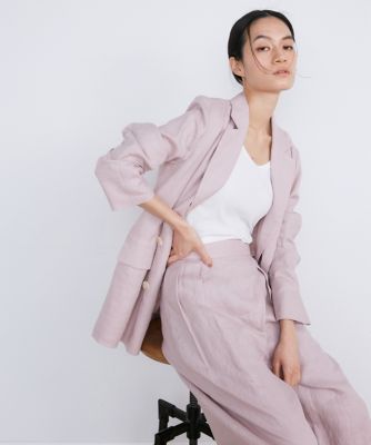 リネンダブルブレストジャケット《ｌａ　ｖｅｉｌｌｅ　ｂｙ　ＳＵＰＥＲＩＯＲ　ＣＬＯＳＥＴ》（７１４０１４１９２１）
