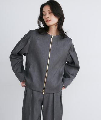 タックディテールジップブルゾン《ｌａ　ｖｅｉｌｌｅ　ｂｙ　ＳＵＰＥＲＩＯＲ　ＣＬＯＳＥＴ》（７１４０１４４９０４）
