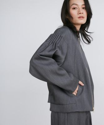 タックディテールジップブルゾン《ｌａ　ｖｅｉｌｌｅ　ｂｙ　ＳＵＰＥＲＩＯＲ　ＣＬＯＳＥＴ》（７１４０１４４９０４）