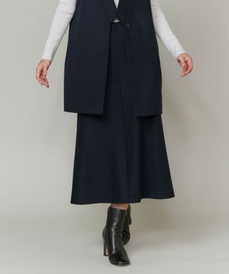 【送料無料】INED L (Women/大きいサイズ)/イネドL 《大きいサイズ》カシミヤAラインスカート《大草直子コラボ》《COLOMBO》(7140152824) 60コン 【三越伊勢丹/公式】