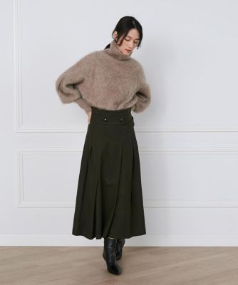 ＜la veille by SUPERIOR CLOSET (Women)＞フラノストレッチラップ風スカート《ｌａ　ｖｅｉｌｌｅ　ｂｙ　ＳＵＰＥＲＩＯＲ　ＣＬＯＳＥＴ》（７１４０１５２９１５）