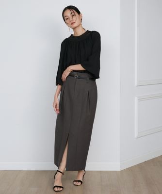 フロントスリットＩラインスカート《ｌａ　ｖｅｉｌｌｅ　ｂｙ　ＳＵＰＥＲＩＯＲ　ＣＬＯＳＥＴ》（７１４０１５２９１７）