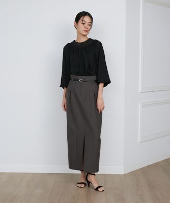 フロントスリットＩラインスカート《ｌａ　ｖｅｉｌｌｅ　ｂｙ　ＳＵＰＥＲＩＯＲ　ＣＬＯＳＥＴ》（７１４０１５２９１７）
