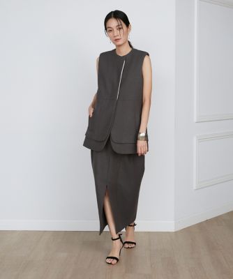 フロントスリットＩラインスカート《ｌａ　ｖｅｉｌｌｅ　ｂｙ　ＳＵＰＥＲＩＯＲ　ＣＬＯＳＥＴ》（７１４０１５２９１７）