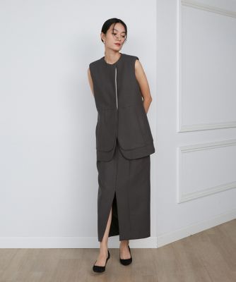 フロントスリットＩラインスカート《ｌａ　ｖｅｉｌｌｅ　ｂｙ　ＳＵＰＥＲＩＯＲ　ＣＬＯＳＥＴ》（７１４０１５２９１７）