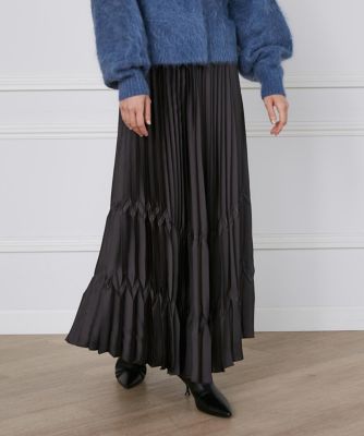 サテンプリーツスカート《ｌａ　ｖｅｉｌｌｅ　ｂｙ　ＳＵＰＥＲＩＯＲ　ＣＬＯＳＥＴ》（７１４０１５２９１９）