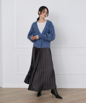 サテンプリーツスカート《ｌａ ｖｅｉｌｌｅ ｂｙ ＳＵＰＥＲＩＯＲ ＣＬＯＳＥＴ》（７１４０１５２９１９） | la veille by  SUPERIOR CLOSET (Women)/ラヴェイユ バイ スーペリアクローゼット | 三越伊勢丹オンラインストア・通販【公式】