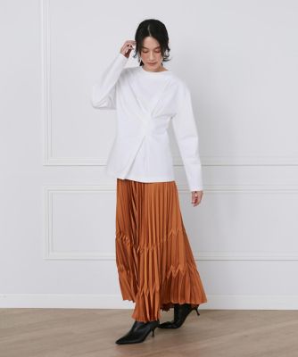 サテンプリーツスカート《ｌａ　ｖｅｉｌｌｅ　ｂｙ　ＳＵＰＥＲＩＯＲ　ＣＬＯＳＥＴ》（７１４０１５２９１９）