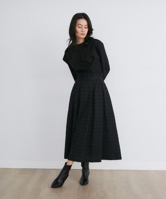 千鳥ジャガードタックスカート《ｌａ　ｖｅｉｌｌｅ　ｂｙ　ＳＵＰＥＲＩＯＲ　ＣＬＯＳＥＴ》（７１４０１５２９３１）