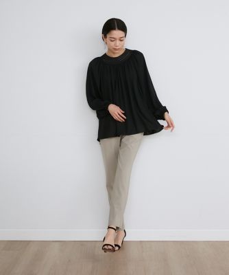 《大きいサイズ》４ＷＡＹストレッチテーパードパンツ《クロップド丈／股下６４ｃｍ》（７１４０１６１８４９）