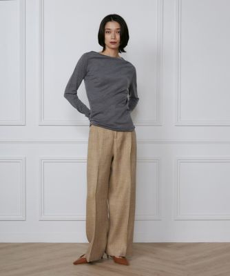 タックワイドパンツ《ｌａ　ｖｅｉｌｌｅ　ｂｙ　ＳＵＰＥＲＩＯＲ　ＣＬＯＳＥＴ》（７１４０１６１９０１）
