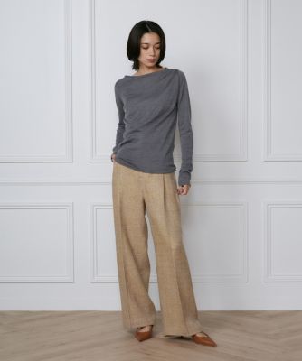 タックワイドパンツ《ｌａ　ｖｅｉｌｌｅ　ｂｙ　ＳＵＰＥＲＩＯＲ　ＣＬＯＳＥＴ》（７１４０１６１９０１）