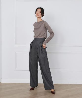 ウールサキソニーラップパンツ《ｌａ　ｖｅｉｌｌｅ　ｂｙ　ＳＵＰＥＲＩＯＲ　ＣＬＯＳＥＴ》（７１４０１６１９０５）