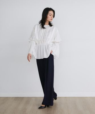 シャーリングギャザーブラウス《ｌａ　ｖｅｉｌｌｅ　ｂｙ　ＳＵＰＥＲＩＯＲ　ＣＬＯＳＥＴ》（７１４０１８２９０２）