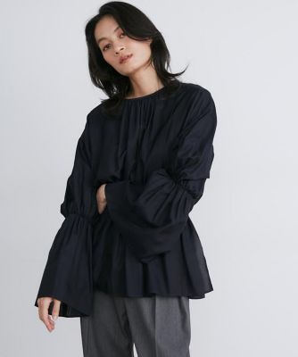 シャーリングギャザーブラウス《ｌａ　ｖｅｉｌｌｅ　ｂｙ　ＳＵＰＥＲＩＯＲ　ＣＬＯＳＥＴ》（７１４０１８２９０２）