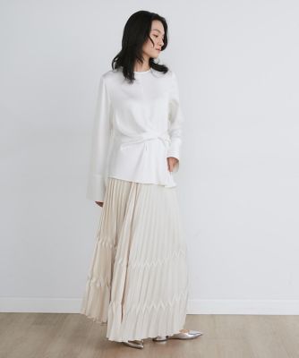 シルキーアシメトリーブラウス《ｌａ　ｖｅｉｌｌｅ　ｂｙ　ＳＵＰＥＲＩＯＲ　ＣＬＯＳＥＴ》（７１４０１８２９０３）