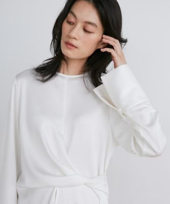 シルキーアシメトリーブラウス《ｌａ　ｖｅｉｌｌｅ　ｂｙ　ＳＵＰＥＲＩＯＲ　ＣＬＯＳＥＴ》（７１４０１８２９０３）