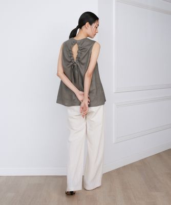 リネンボックスプリーツブラウス《ｌａ　ｖｅｉｌｌｅ　ｂｙ　ＳＵＰＥＲＩＯＲ　ＣＬＯＳＥＴ》（７１４０１８２９２１）