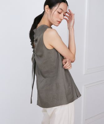 リネンボックスプリーツブラウス《ｌａ　ｖｅｉｌｌｅ　ｂｙ　ＳＵＰＥＲＩＯＲ　ＣＬＯＳＥＴ》（７１４０１８２９２１）