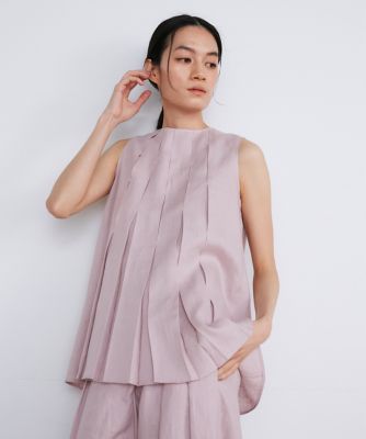 リネンボックスプリーツブラウス《ｌａ　ｖｅｉｌｌｅ　ｂｙ　ＳＵＰＥＲＩＯＲ　ＣＬＯＳＥＴ》（７１４０１８２９２１）