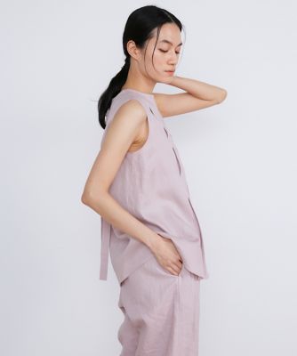 リネンボックスプリーツブラウス《ｌａ　ｖｅｉｌｌｅ　ｂｙ　ＳＵＰＥＲＩＯＲ　ＣＬＯＳＥＴ》（７１４０１８２９２１）