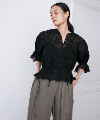 トルコレースブラウス《ｌａ　ｖｅｉｌｌｅ　ｂｙ　ＳＵＰＥＲＩＯＲ　ＣＬＯＳＥＴ》（７１４０１８２９２２）