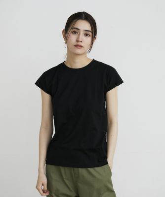 《大きいサイズ》フレンチスリーブＴシャツ《スビン綿ＭＩＸ天竺／Ａ－ＧＩＲＬ’Ｓ　》（７１４０１９０８１３）