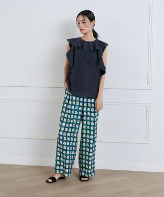 シアーフリルノースリーブカットソー《ｌａ　ｖｅｉｌｌｅ　ｂｙ　ＳＵＰＥＲＩＯＲ　ＣＬＯＳＥＴ》（７１４０１９０９０９）