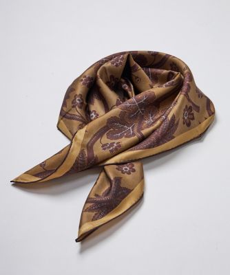 SUPERIOR CLOSET (Women)/スーペリアクローゼット 《SUPERIOR CLOSET》Small Classical Gold Scarf《Tapis Noir》(7140284614)