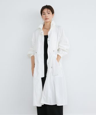 ＜INED L (Women/大きいサイズ)＞《大きいサイズ》スタンドカラーロングコート（７１４１１１４８０３）