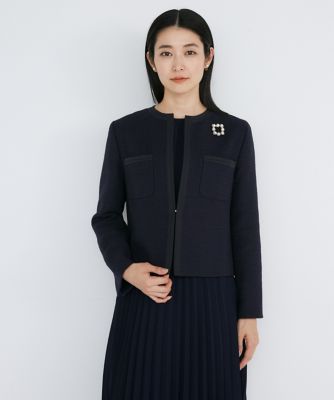 ＜三越伊勢丹/公式＞ SUPERIOR CLOSET (Women)/スーペリアクローゼット ノーカラーツイードジャケット コン コート・ジャケット【三越伊勢丹/公式】