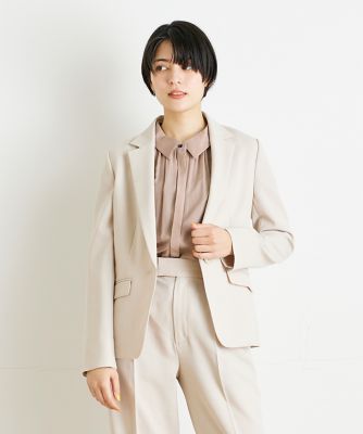 ＜INED (Women)＞《ＩＮＥＤ　ＣＬＡＲＯ》エシカルストレッチオックスジャケット（７１４１１４１５１８）