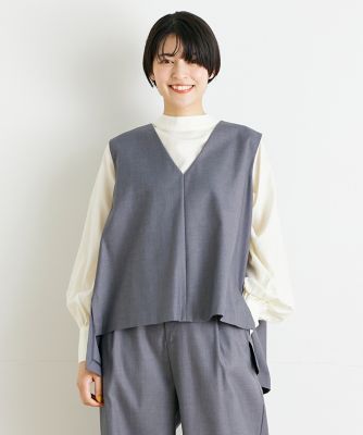 ＜INED (Women)＞《ＩＮＥＤ　ＣＬＡＲＯ》プルオーバーベスト（７１４１１４１５３０）