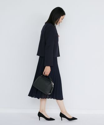 INEDイネド大きいサイズ13ノーカラージャケット黒 総裏 美品 ゆったり z-41141804-6.jpg