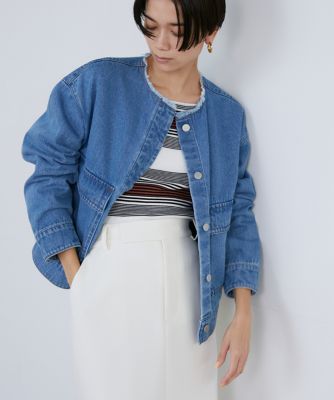 完売商品⭐︎ノーカラーデニムジャケット graphzero(グラフゼロ) 1st 大戦モデル デニムジャケット