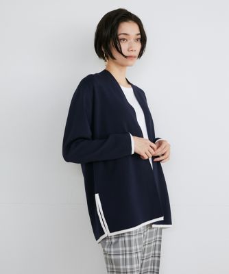 《大きいサイズ》着流しニットカーディガン（７１４１１７８８２６）