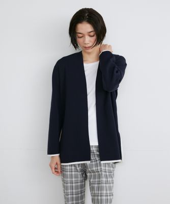 《大きいサイズ》着流しニットカーディガン（７１４１１７８８２６）